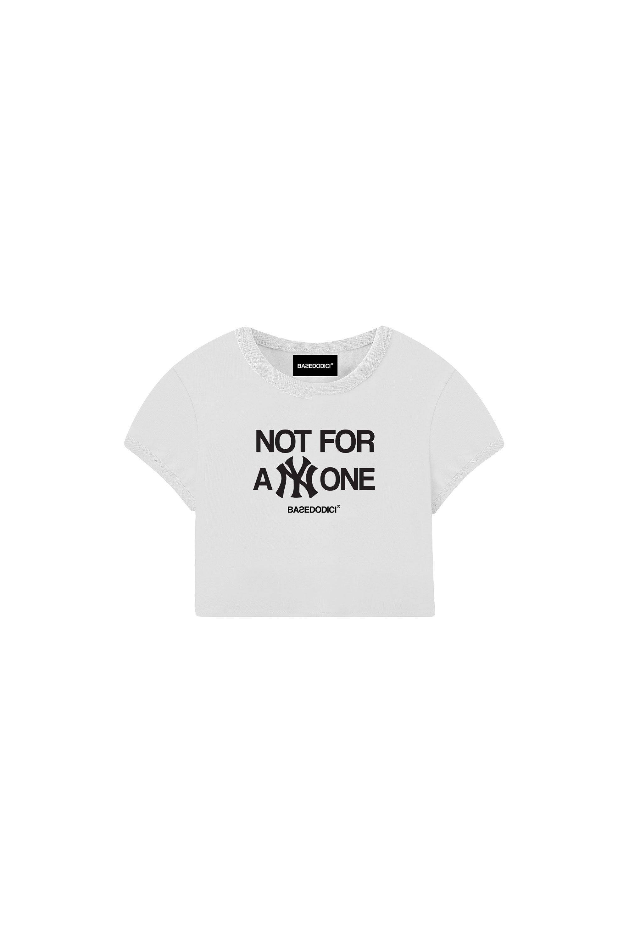 Crop Top “DIVA” Not For Anyone White