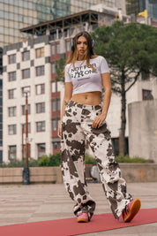 Crop Top “DIVA” Not For Anyone White