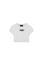 Crop Top “DIVA” Italiana White