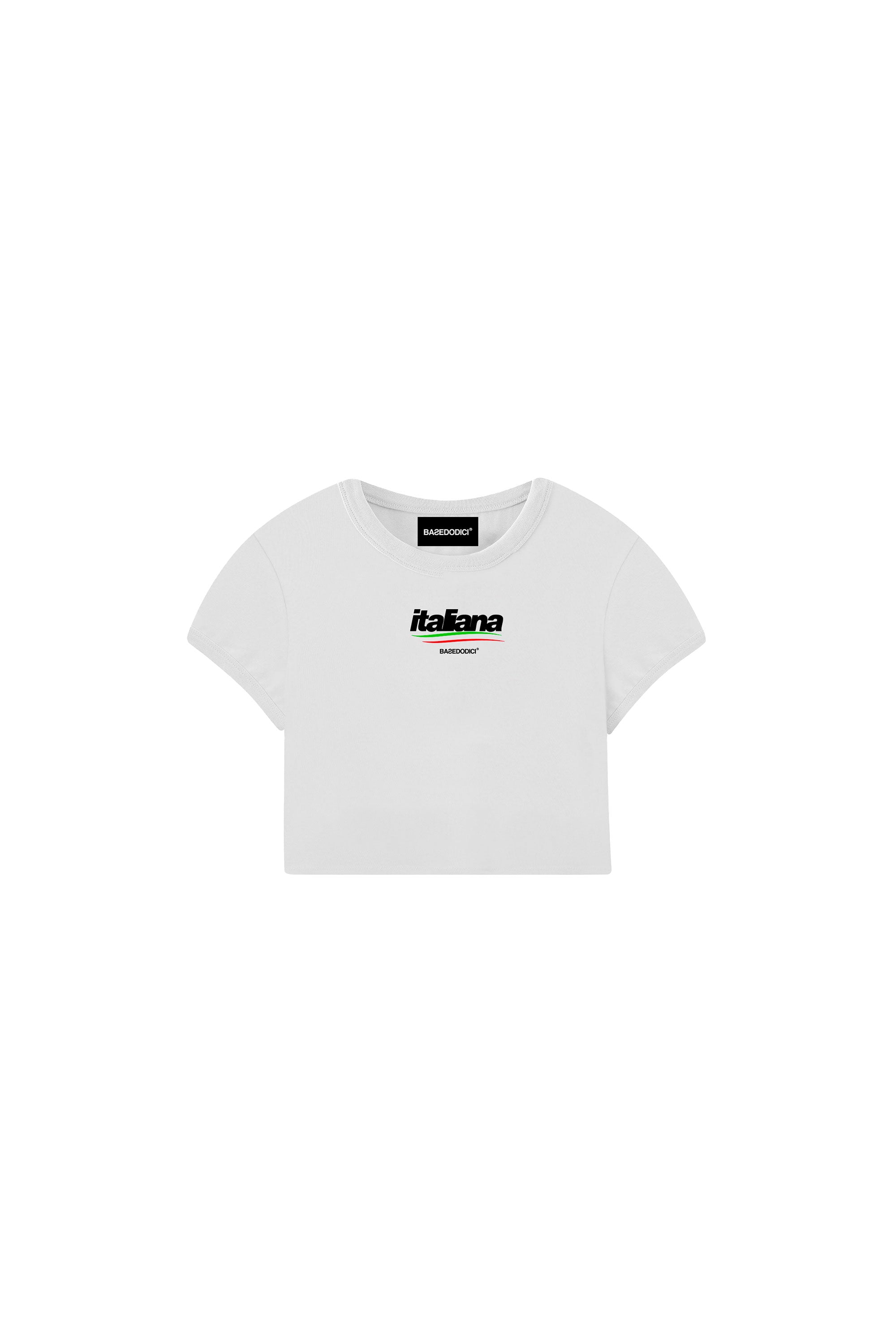 Crop Top “DIVA” Italiana White