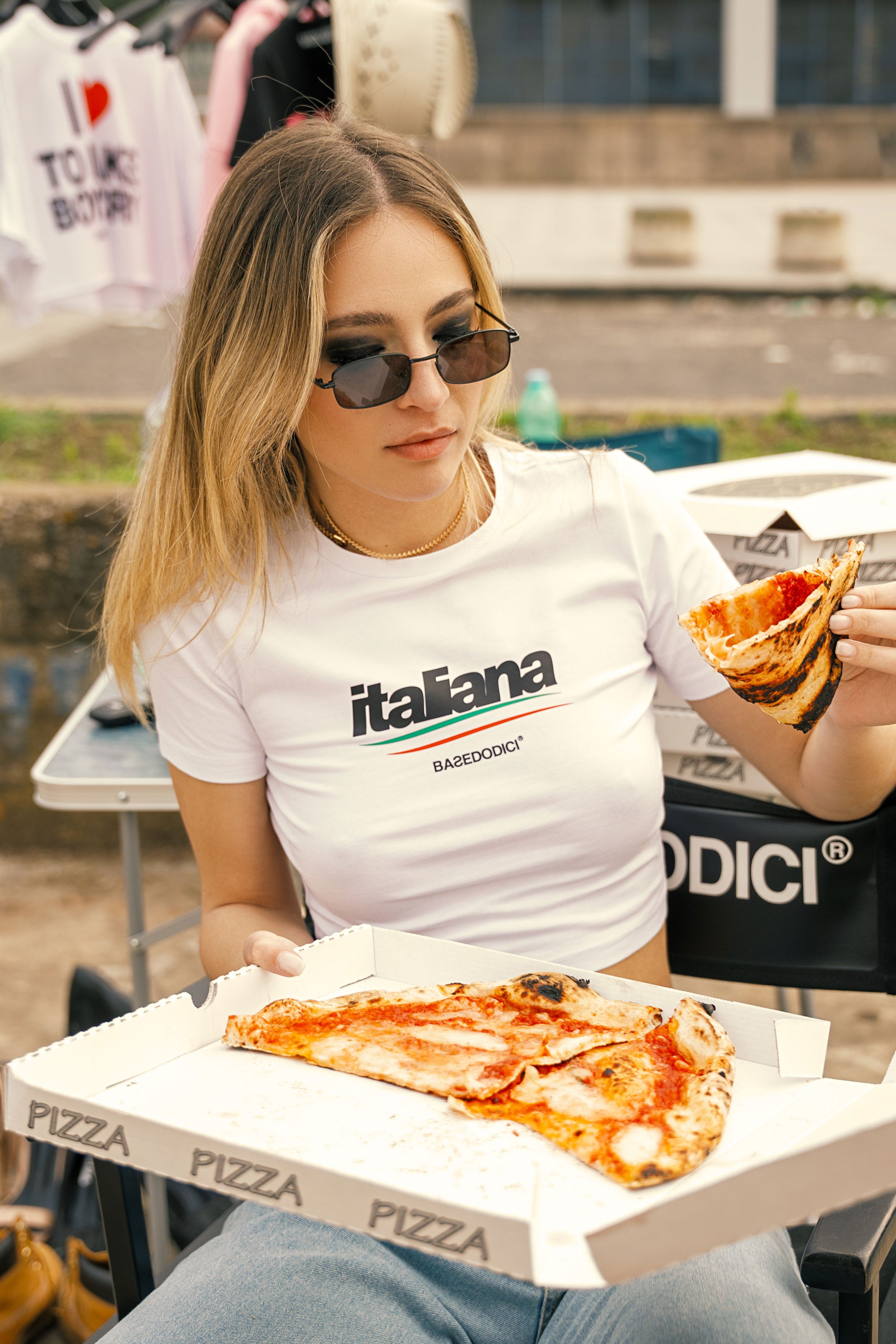 Crop Top “DIVA” Italiana White