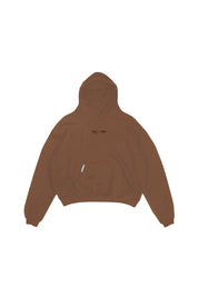 Boxy Hoodie “RESORT” Triple Logo Brown