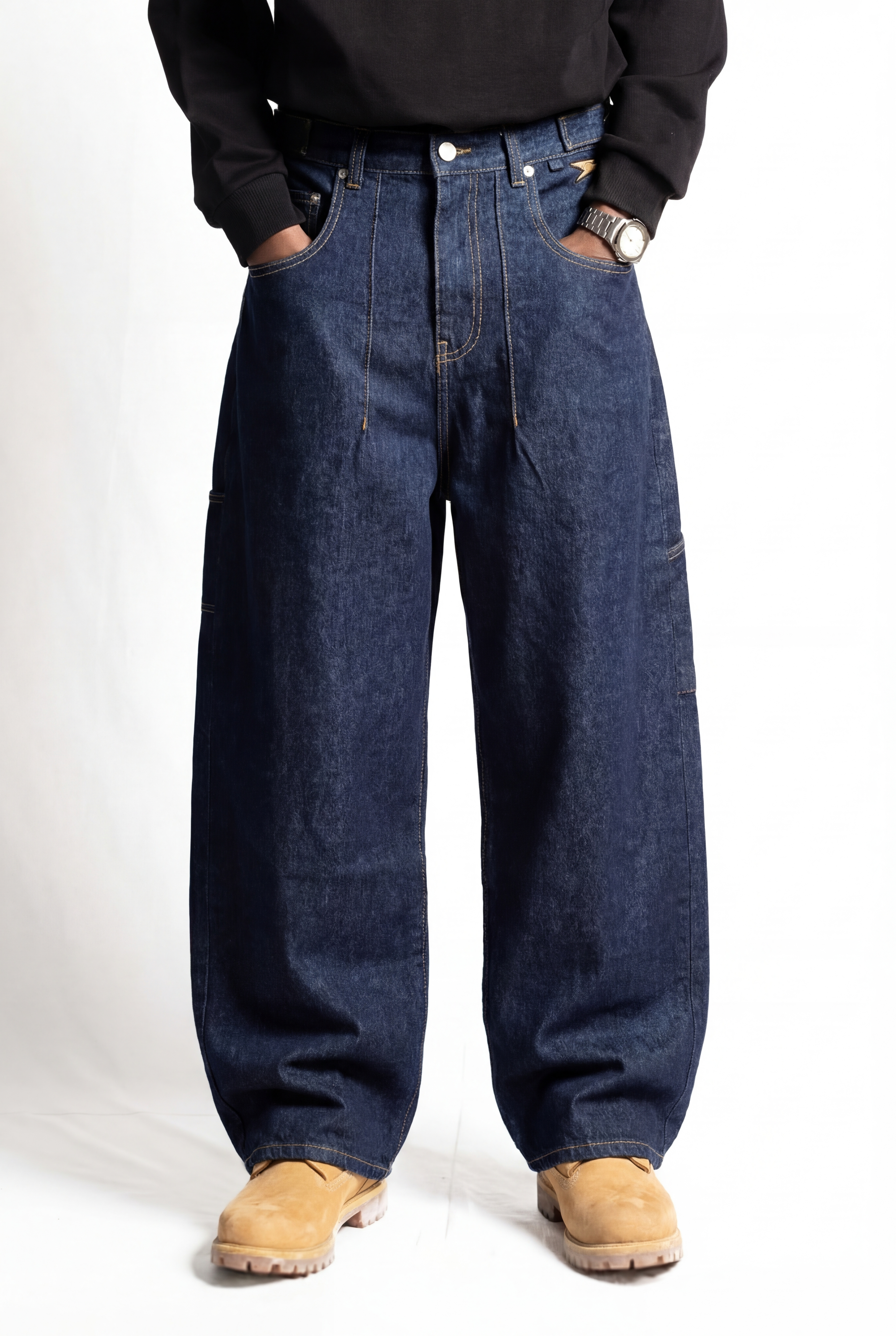 "RUDEBOY LDN" Work Denim Blue Raw