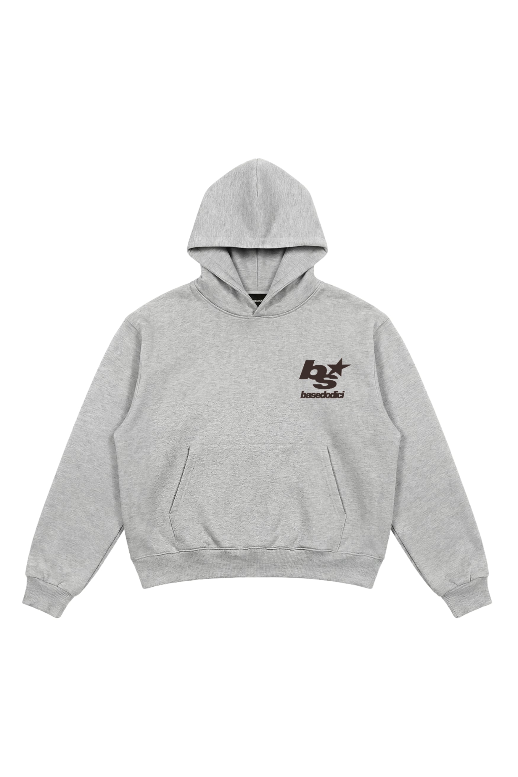 Hoodie "THE NOISE" BackLogoStars AshGrey/Brown