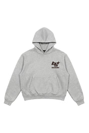 Hoodie "THE NOISE" BackLogoStars AshGrey/Brown