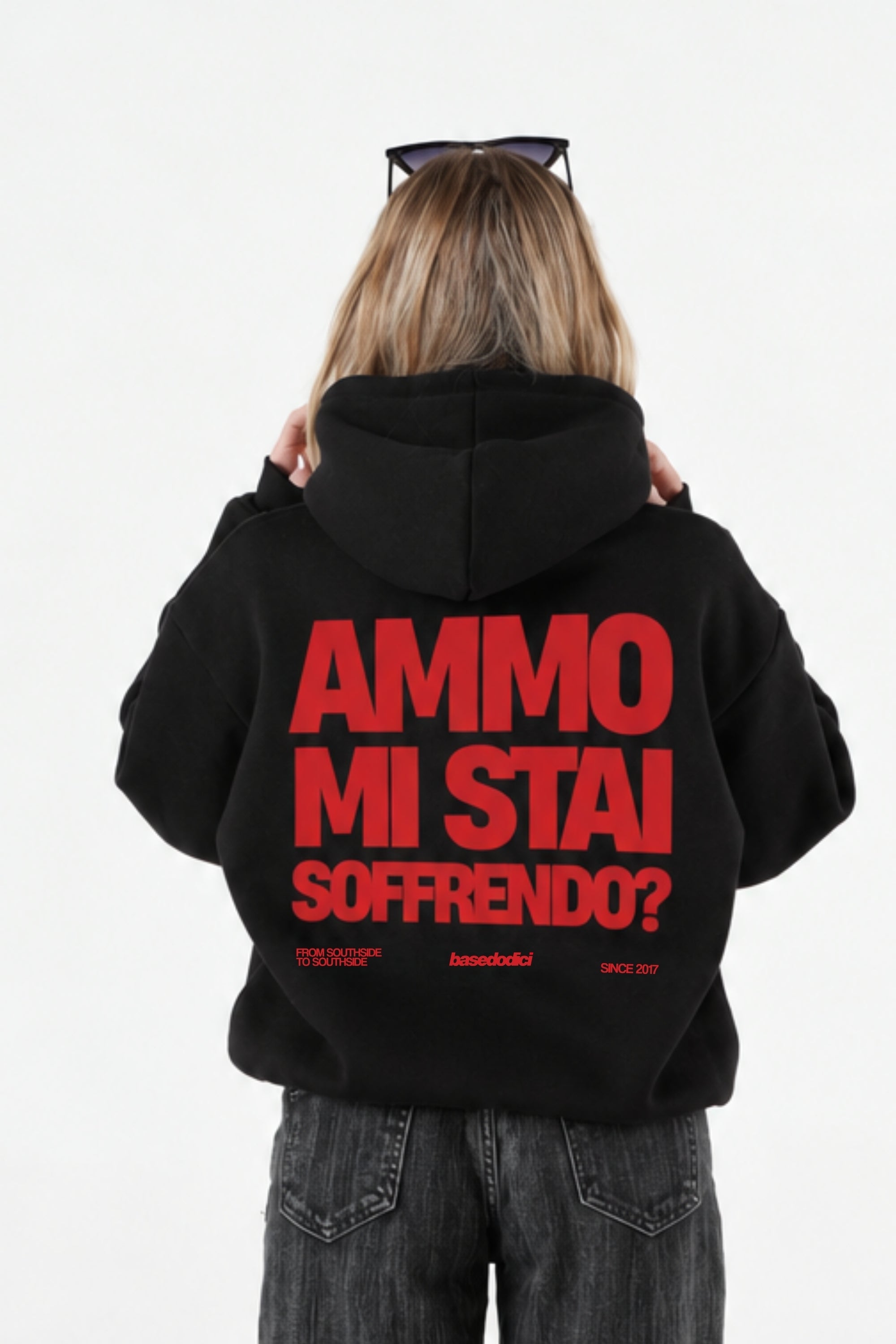 Hoodie "AMMO" MiStaiSoffrendo Black/Red