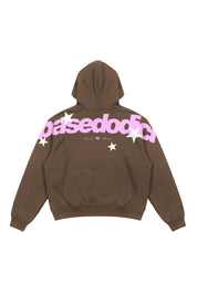 Hoodie "THE NOISE" BackLogoStars Brown/Pink
