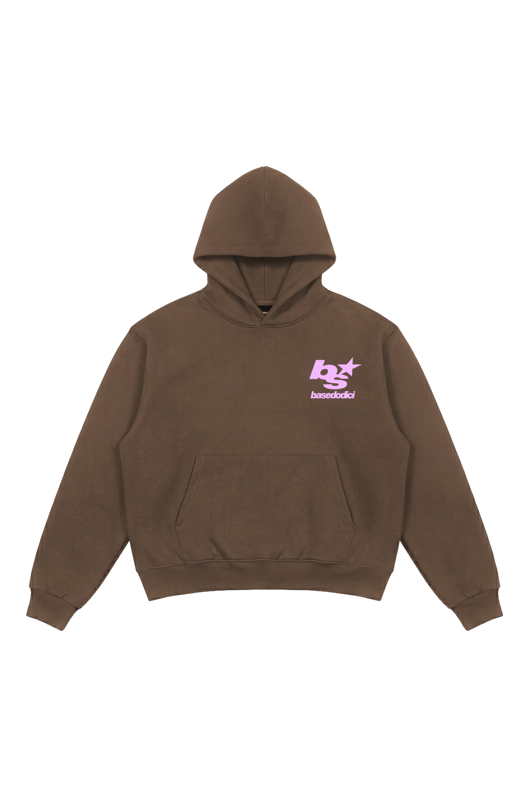 Hoodie "THE NOISE" BackLogoStars Brown/Pink