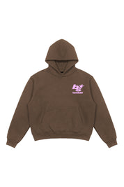 Hoodie "THE NOISE" BackLogoStars Brown/Pink