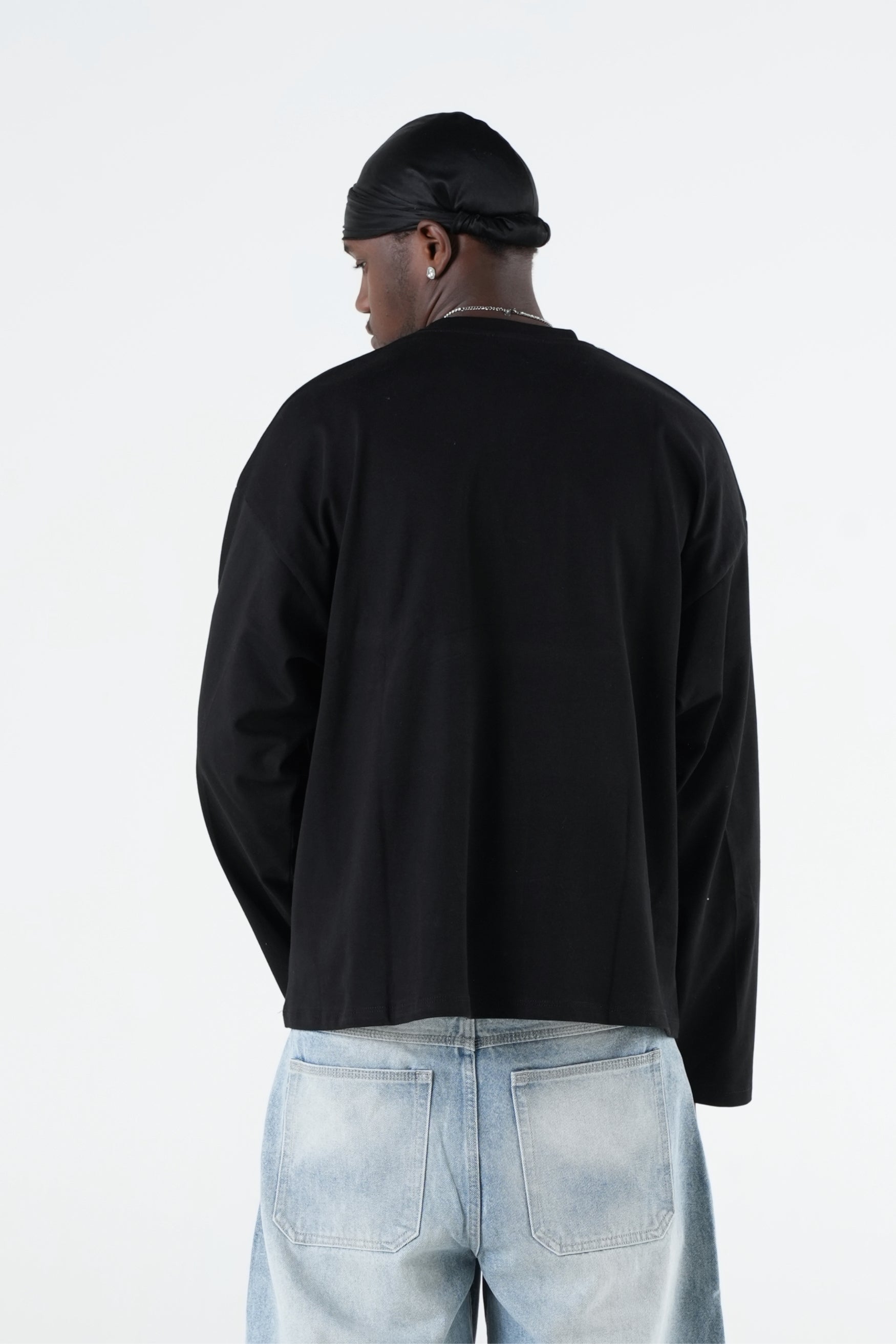 Longsleeve "VALENTINE" FrontLogos Strass/Black