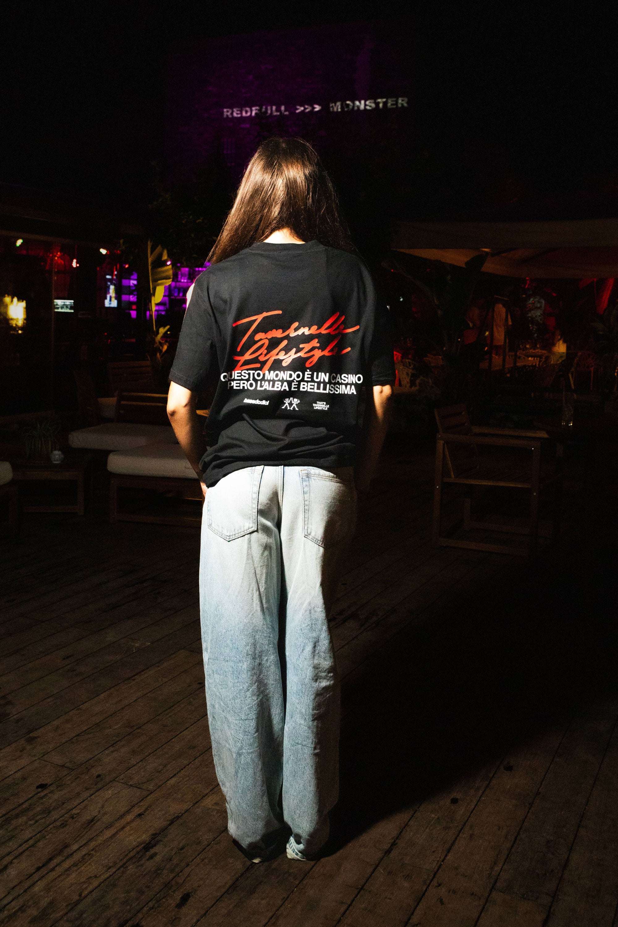 T-Shirt "TAVERNELLExBASEDODICI" Lifestyle Black