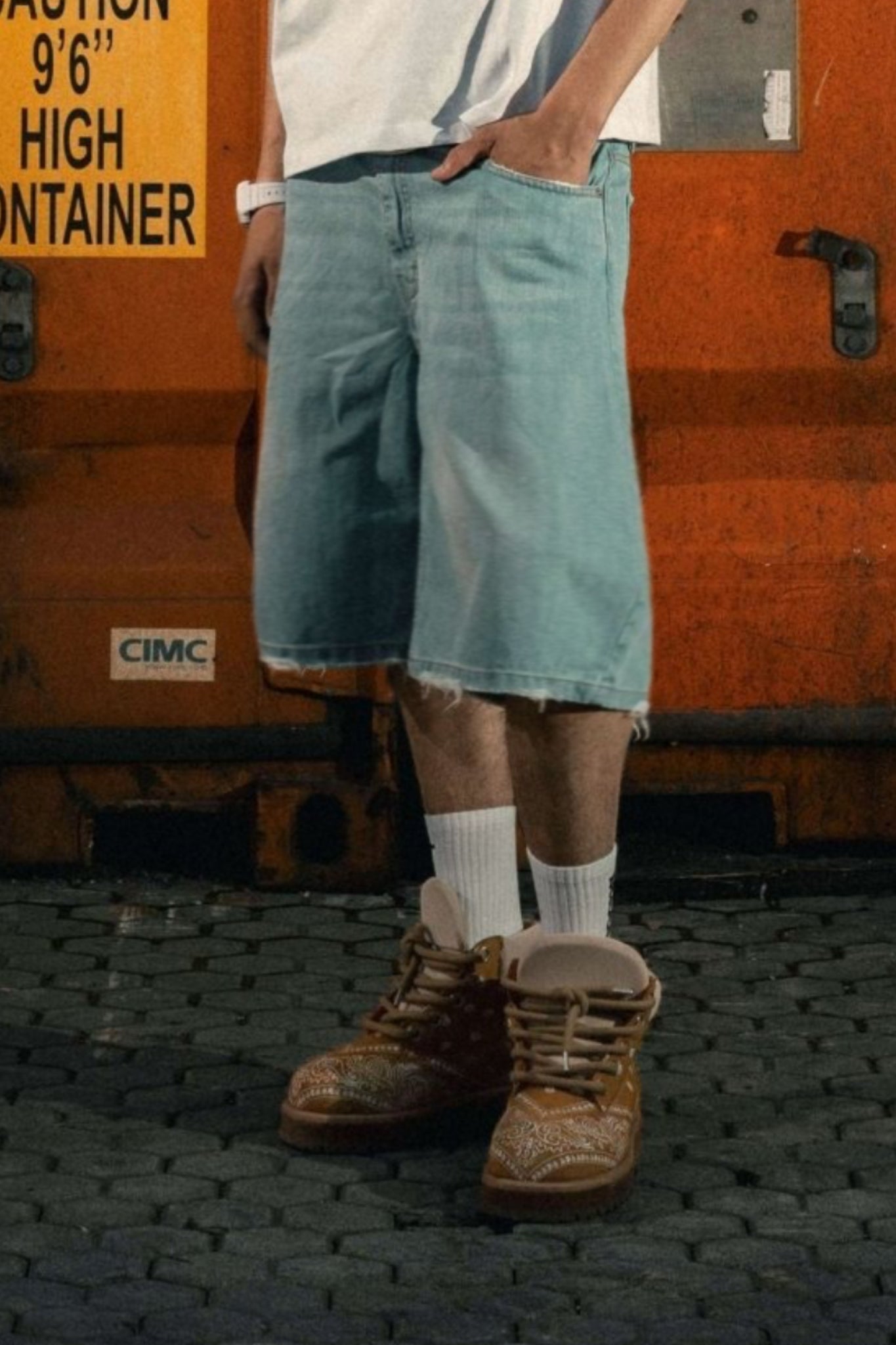 Jorts "LAST DELIVERY" Light Blue