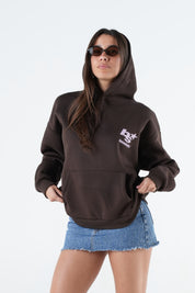 Hoodie "THE NOISE" BackLogoStars Brown/Pink