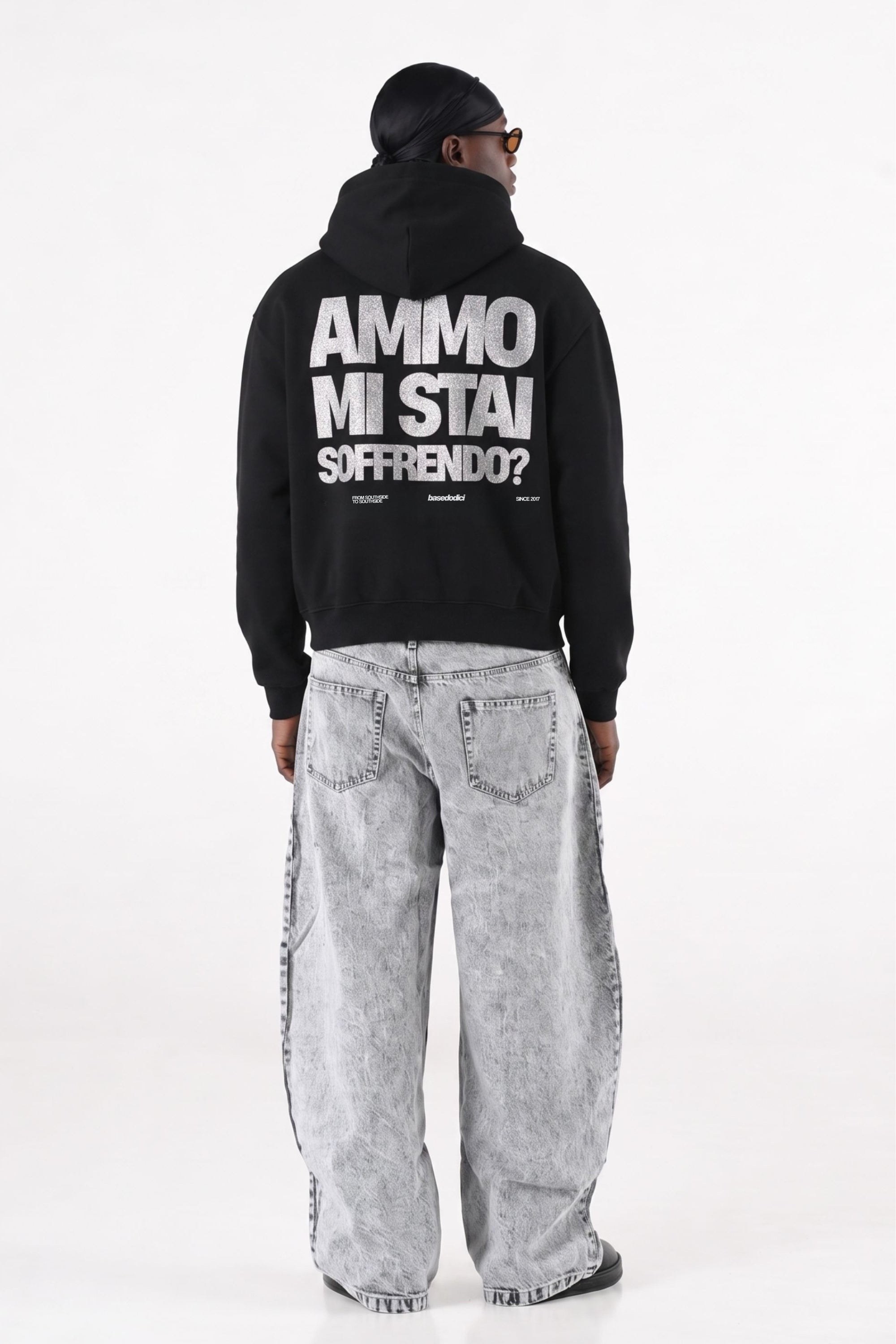 Hoodie "AMMO" MiStaiSoffrendo Black/Glitter