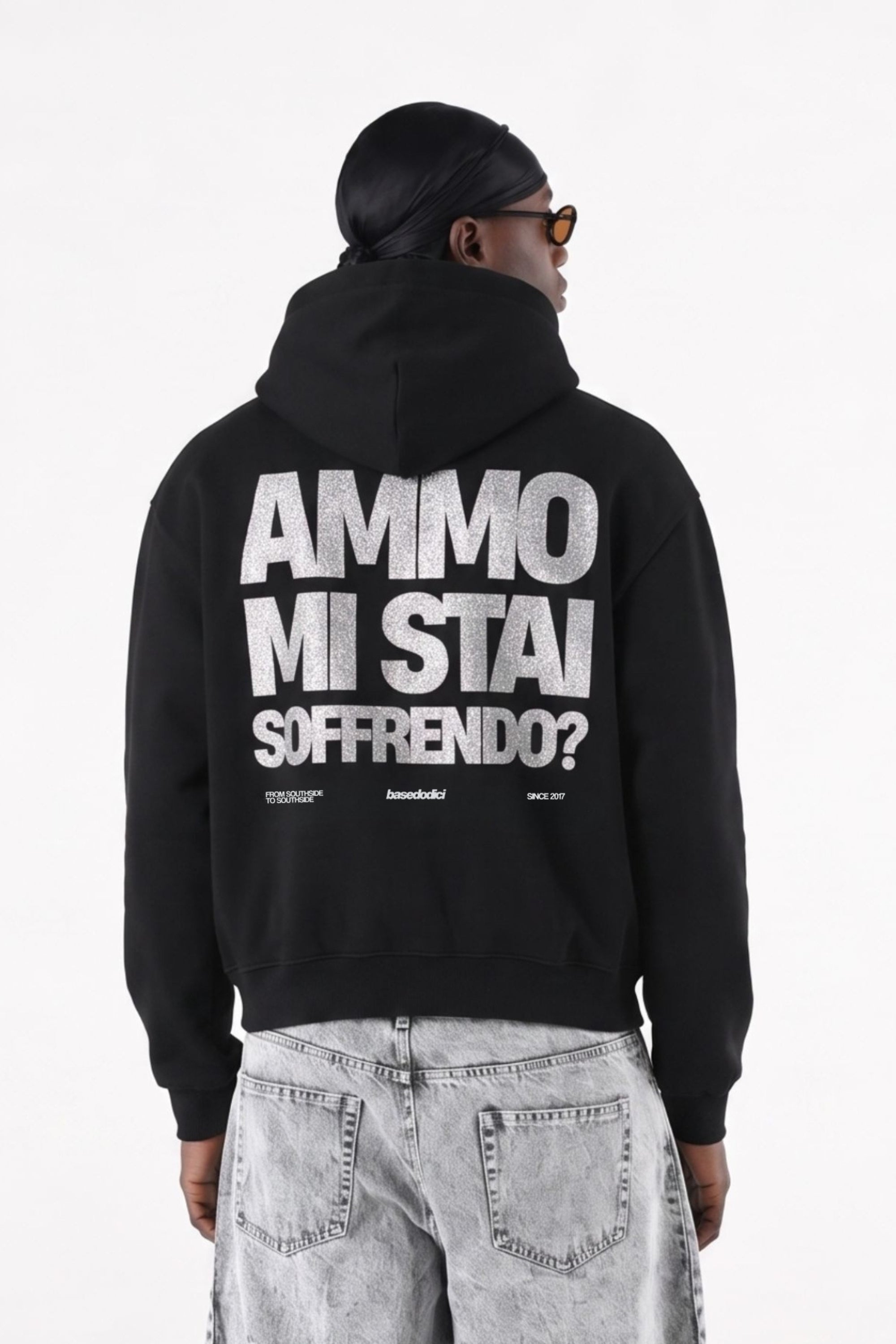 Hoodie "AMMO" MiStaiSoffrendo Black/Glitter
