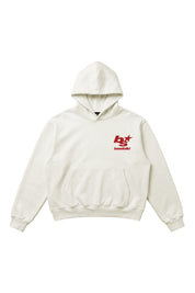 Hoodie "THE NOISE" BackLogoStars White/Red