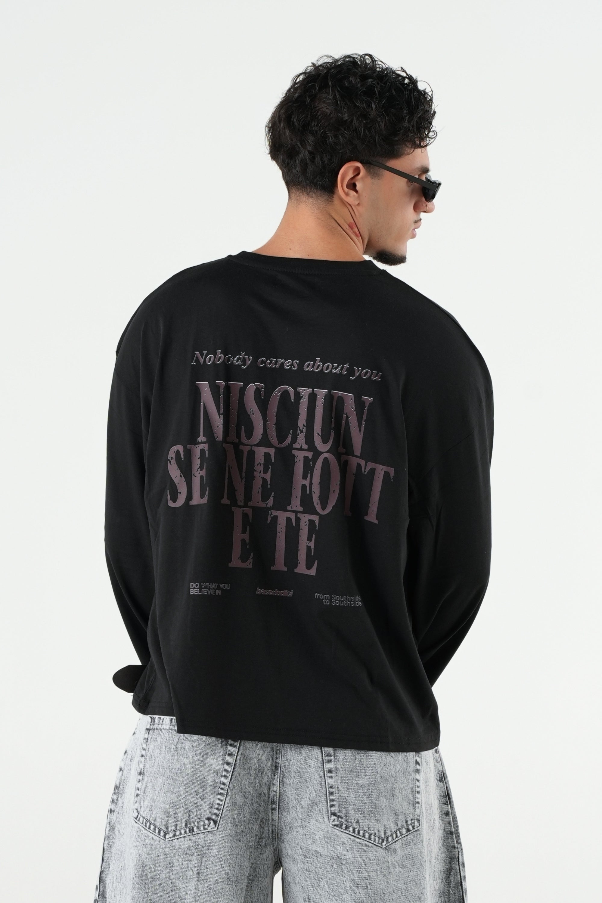Longsleeve "B12LAB" Nisciun Black/Brown