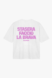 T-Shirt "VIRAL EDIT" FaccioLaBrava White/GlitterPink