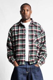 "RUDEBOY LDN" Flanella Shirt Shoulder Logo