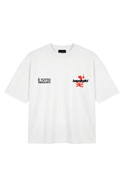 "SAMURAIJAYxBASEDODICI" Merengue Tee White