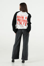 Longsleeve "B12LAB" FOMO White-Black/Red