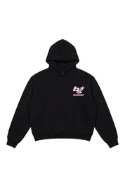Hoodie "THE NOISE" BackLogoStars Black/Pink