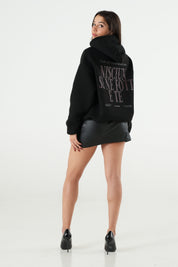 Hoodie "B12LAB" Nisciun Black/Sand