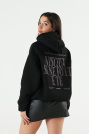 Hoodie "B12LAB" Nisciun Black/Sand