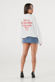 Longsleeve "B12LAB" Bloodline White/Red