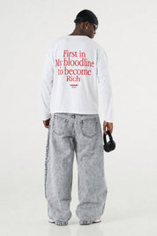 Longsleeve "B12LAB" Bloodline White/Red