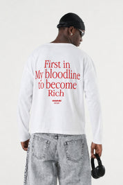 Longsleeve "B12LAB" Bloodline White/Red