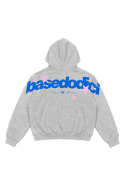 Hoodie "THE NOISE" BackLogoStars AshGrey/Blue