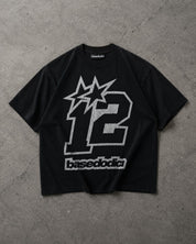 T-Shirt "4PLAYERS" FrontLogo 12 Black/Glitter
