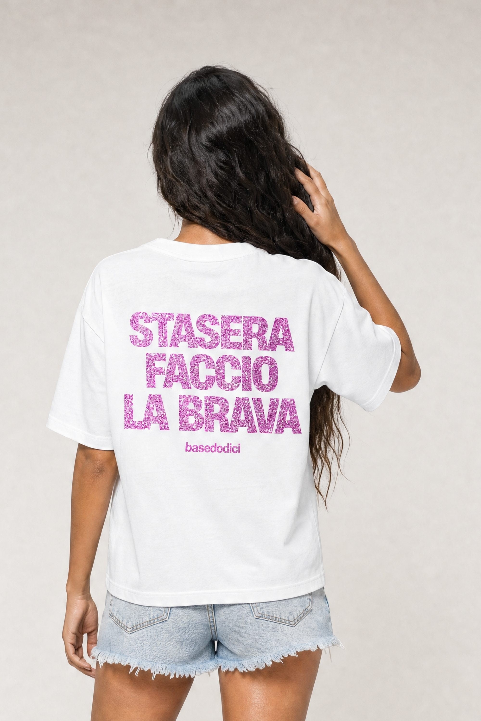 T-Shirt "VIRAL EDIT" FaccioLaBrava White/GlitterPink
