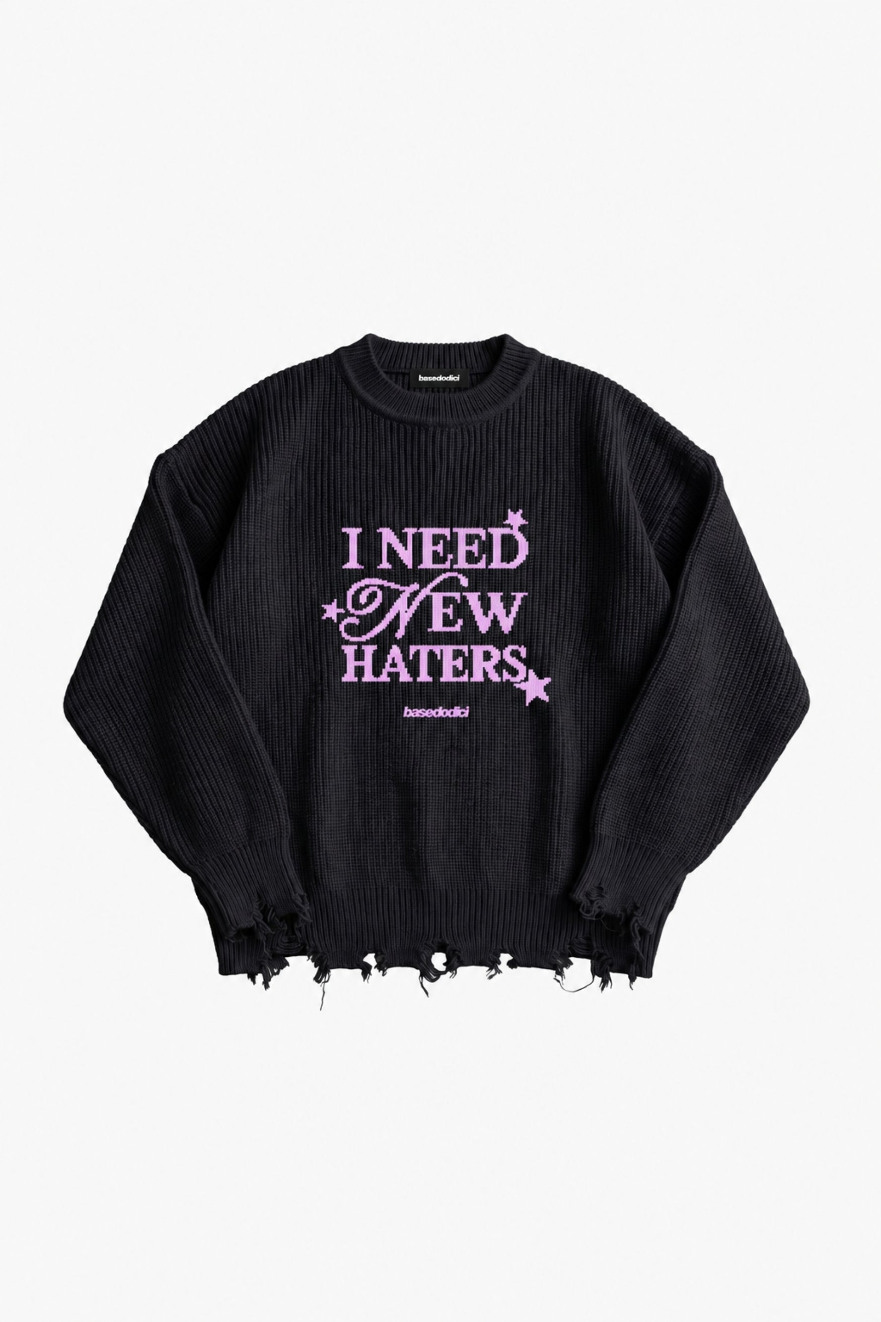 Knitwear "THE NOISE" Haters Black/Pink