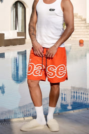 Swim Short "SUMMER CLUB" BASE Orange/White