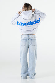 Hoodie "THE NOISE" BackLogoStars AshGrey/Blue