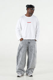 Longsleeve "B12LAB" Bloodline White/Red