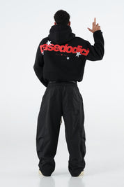 Hoodie "THE NOISE" BackLogoStars Black/Red