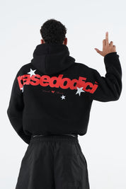 Hoodie "THE NOISE" BackLogoStars Black/Red