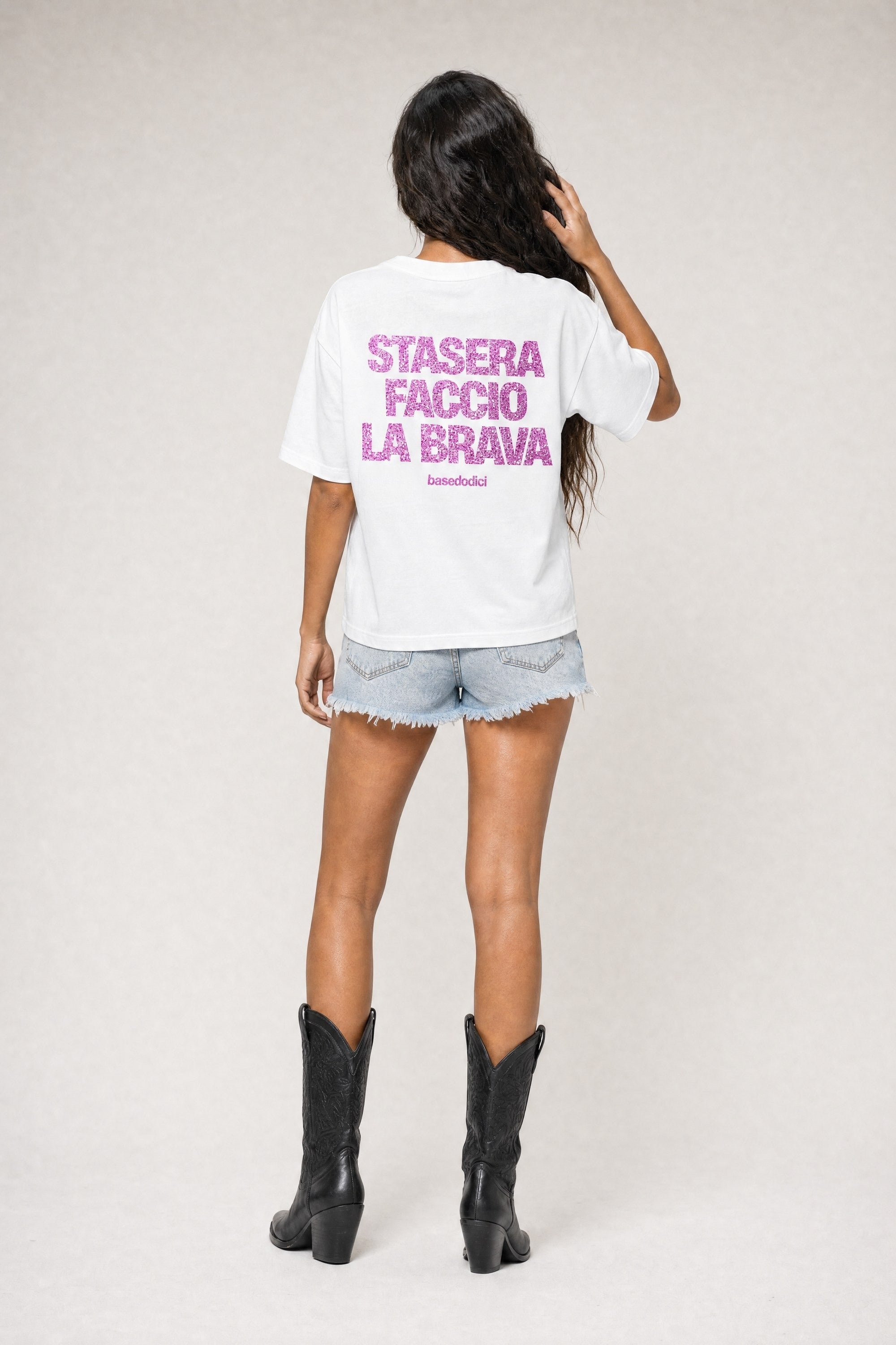 T-Shirt "VIRAL EDIT" FaccioLaBrava White/GlitterPink