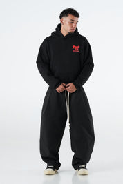 Hoodie "THE NOISE" BackLogoStars Black/Red