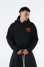 Hoodie "THE NOISE" BackLogoStars Black/Red