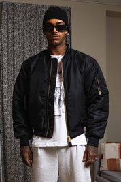 Bomber Jacket “WORLD TOUR” Black