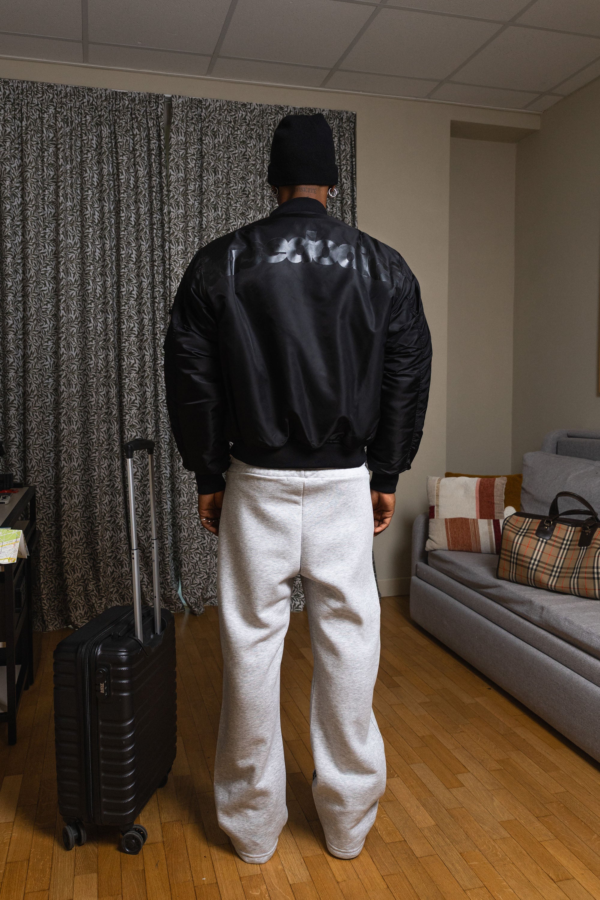 Bomber Jacket “WORLD TOUR” Black