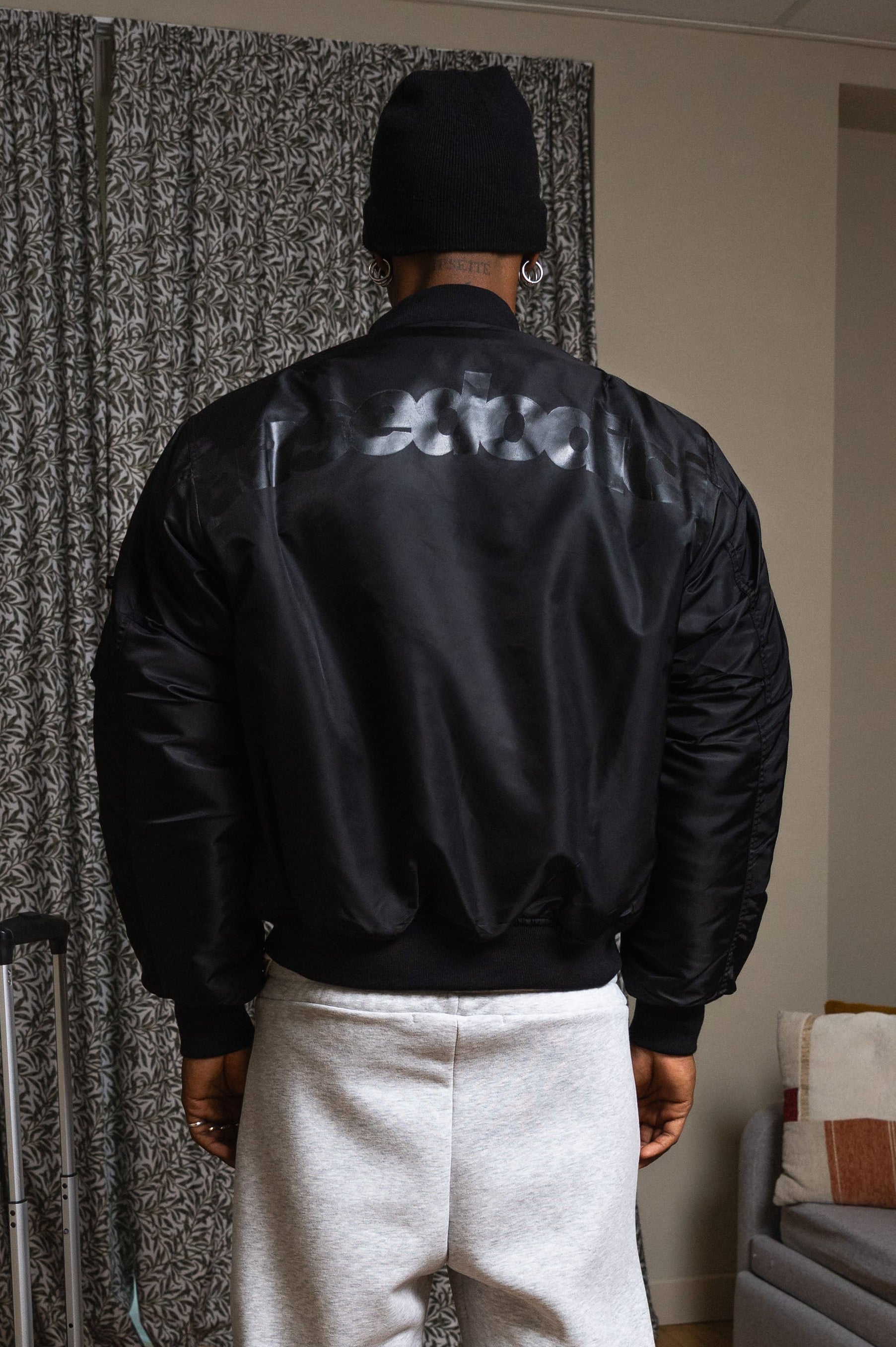 Bomber Jacket “WORLD TOUR” Black