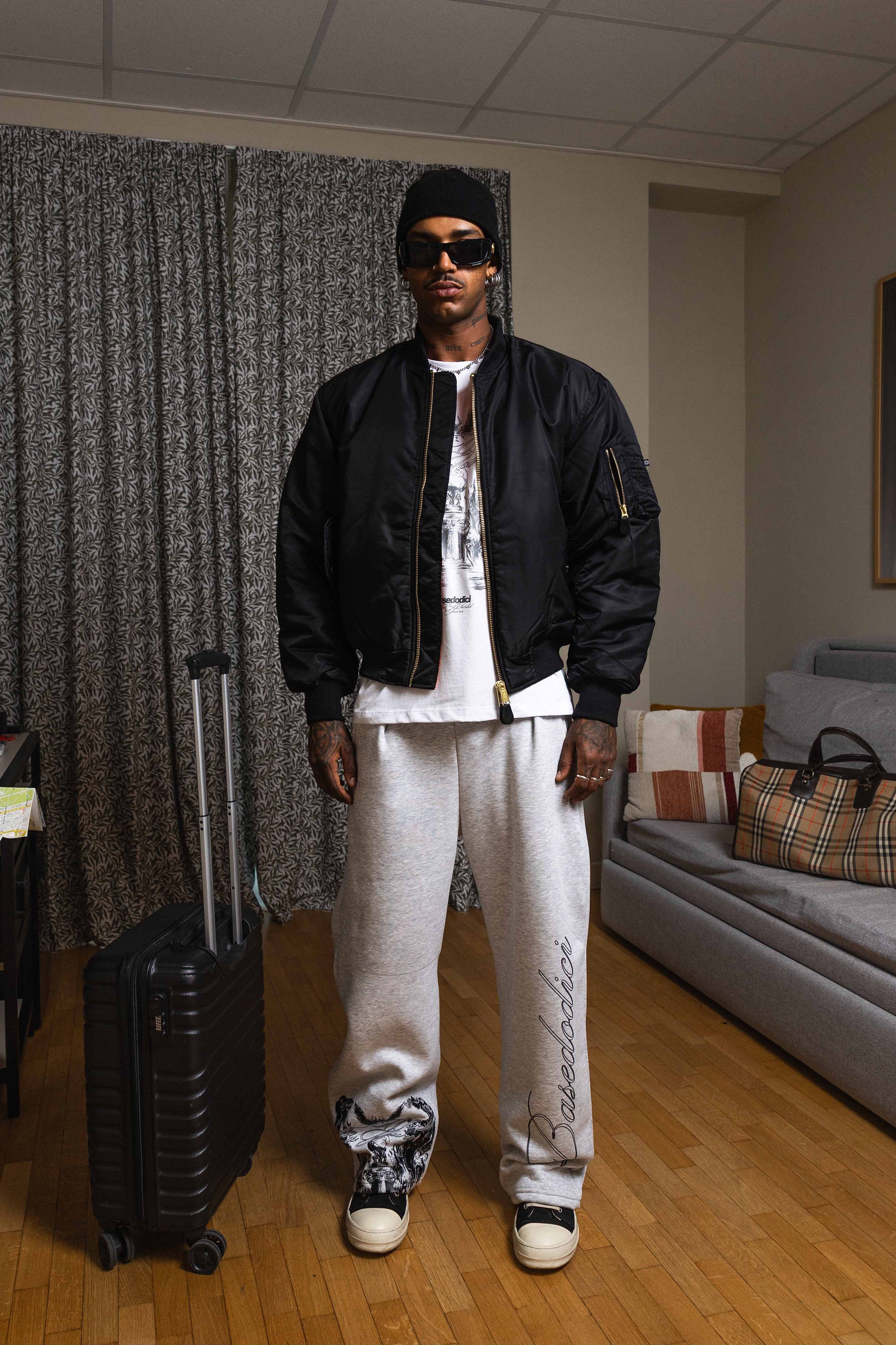 Fleece Pants “WORLD TOUR” Scarface AshGrey
