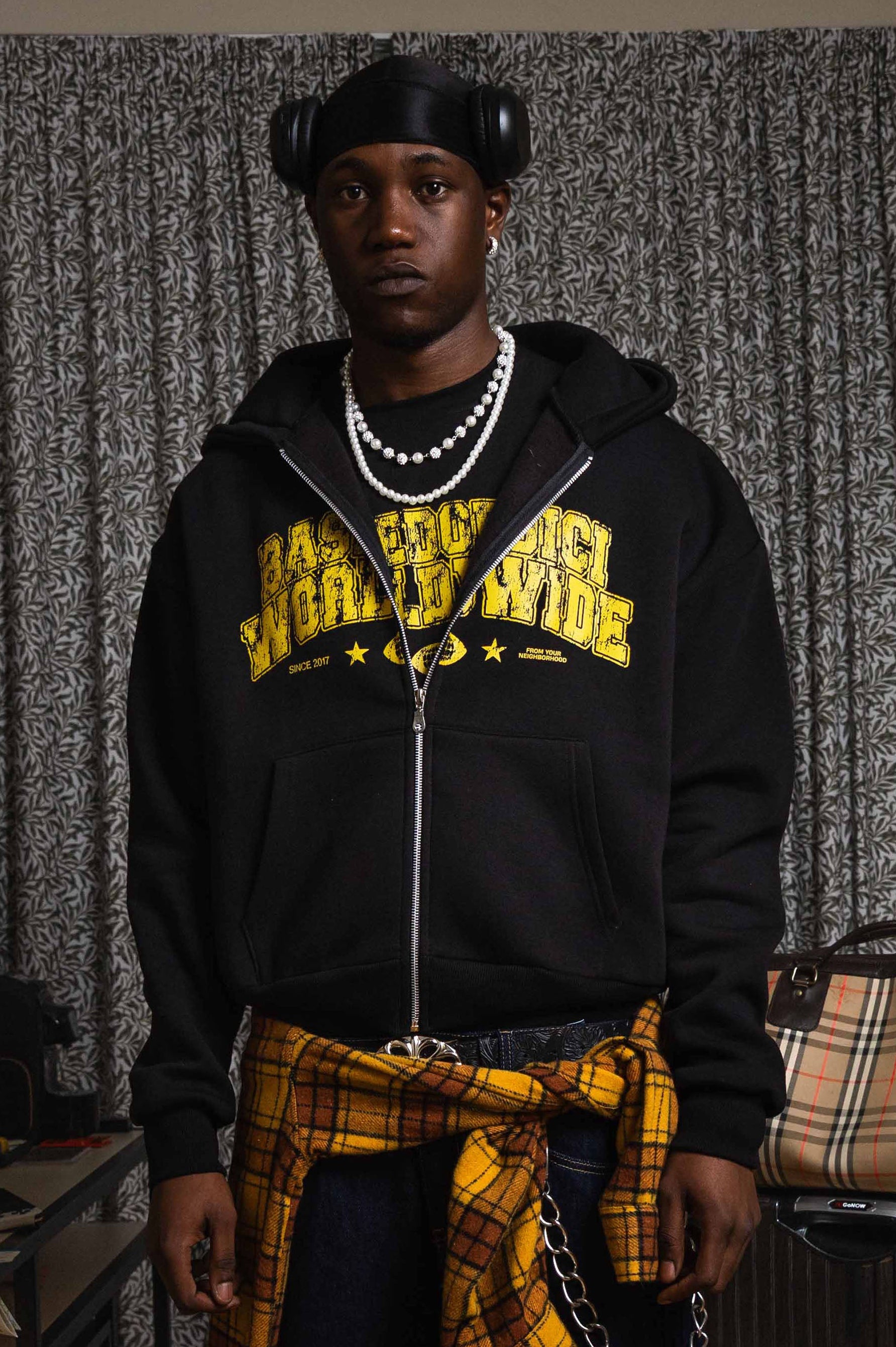 Full Zip “WORLD TOUR” B12 Worldwide Black