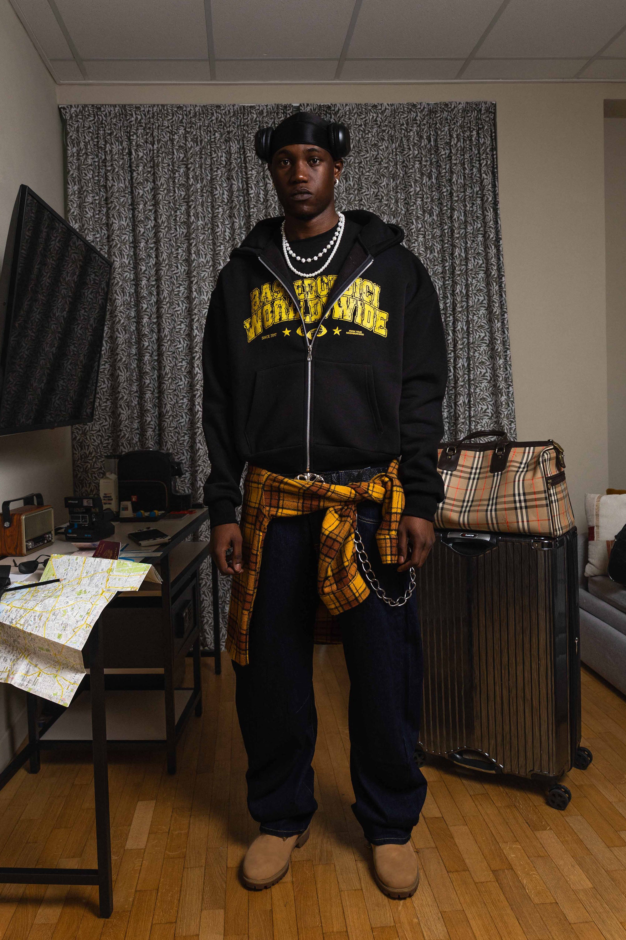 Full Zip “WORLD TOUR” B12 Worldwide Black