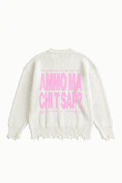 Knitwear "AMMO" CHI’T’SAP White/Pink